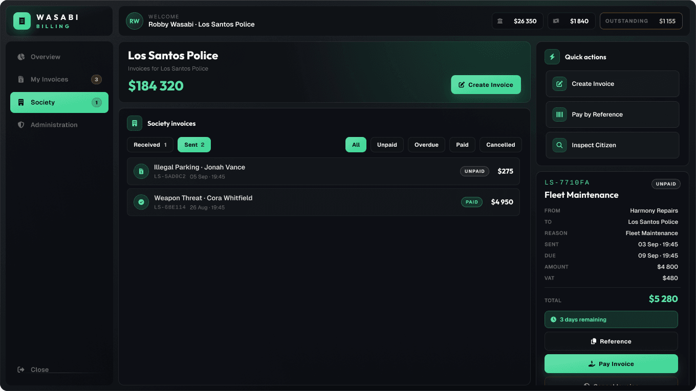 Complete Billing view 6
