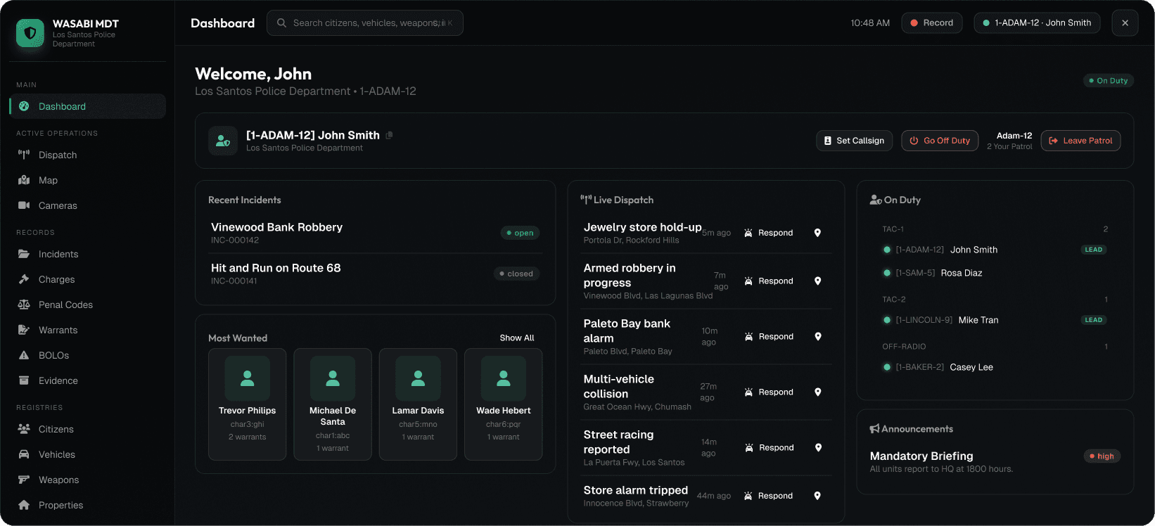 MDT And Dispatch System (V2) view 2